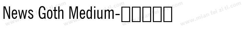 News Goth Medium字体转换